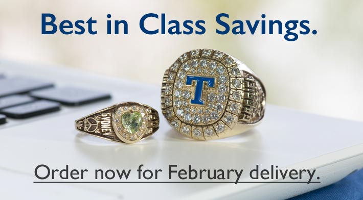 Class Rings Order Now For February Delivery