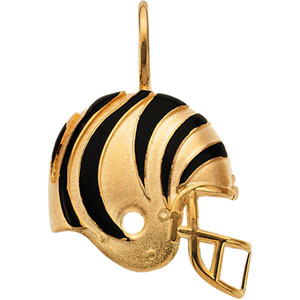 Cincinnati Bengals 3/4in 14k Helmet Pendant JJNFL23292