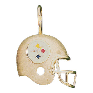 14K Yellow Gold Small Custom Steelers Pendant 65227