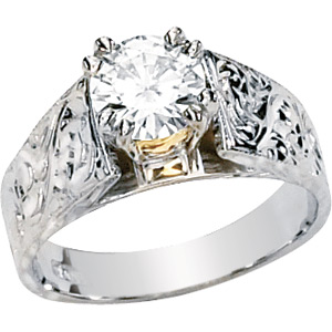 1 CT TW Moissanite Ring - Clearance