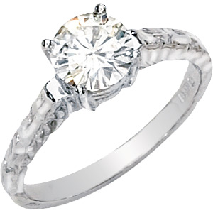 1 CT TW Moissanite Ring - Clearance