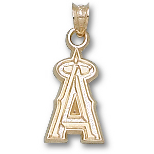 14k Yellow Gold Los Angeles Angels Pendant 5/8in ANG010 | Joy Jewelers