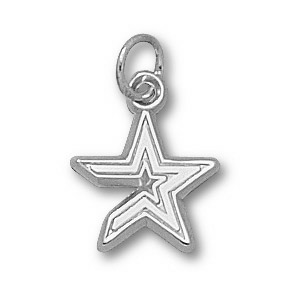 Houston Astros 7/16in Sterling Silver Logo Pendant AST006-SS