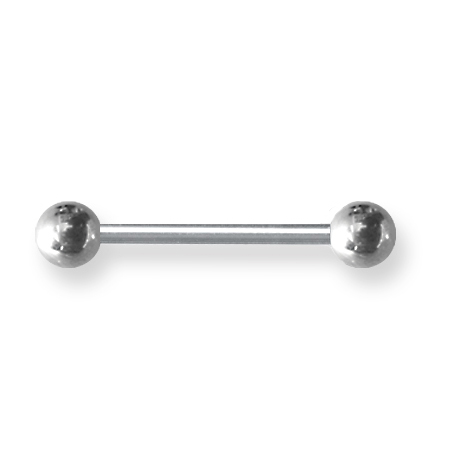 Externally Threaded Stainless Steel 12 Gauge Barbell 3/4in Long