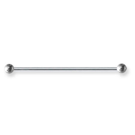 Externally Threaded Stainless Steel 14 Gauge Barbell 2in Long