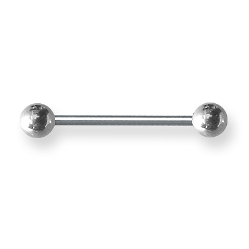 Externally Threaded Stainless Steel 14 Gauge Barbell 3/4in Long