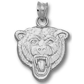 Sterling Silver 5/8in Chicago Bears Mascot Pendant BEA002-SS