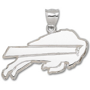 Buffalo Bills Sterling Silver Giant Buffalo Logo Pendant BIL005-SS