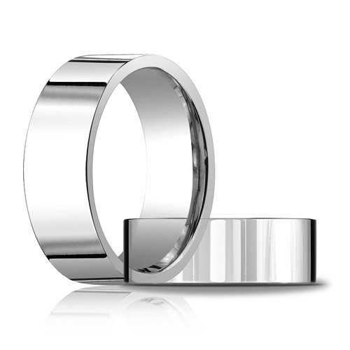 Flat Solid Comfort Fit Wedding Ring