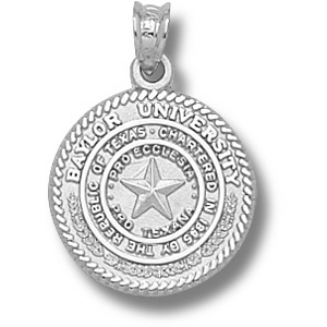 Sterling Silver 5/8in Baylor University Seal Pendant