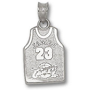 LeBron James No. 23 Jersey Pendant - Sterling Silver