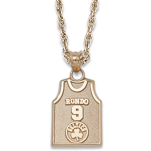 Boston Celtics 5/8in Rondo Necklace 10kt Yellow Gold