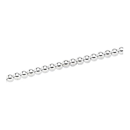 Sterling Silver 18in Hollow Bead Chain 8mm JJCH290_18SS | Joy Jewelers