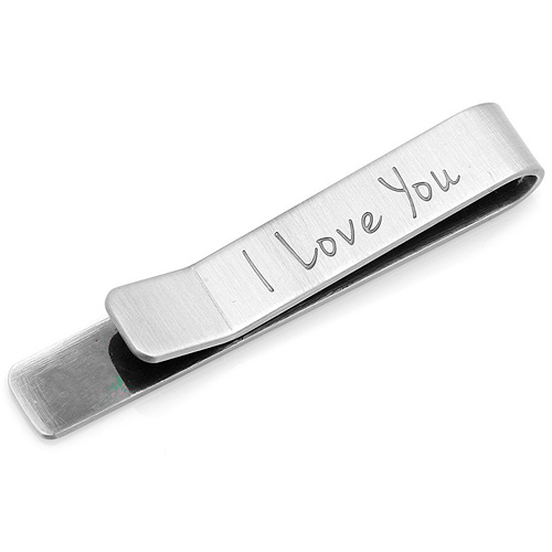 I Love You Hidden Message Tie Bar