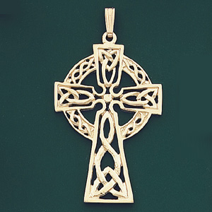 Celtic Cross 43x27mm - 10KY Gold