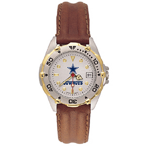 Dallas Cowboys Ladies All Star Leather Watch