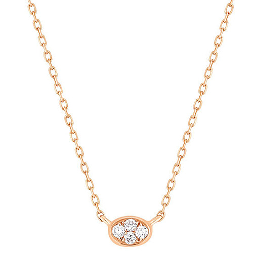 Aurelie Gi BEBE 14k Yellow Gold Diamond Necklace