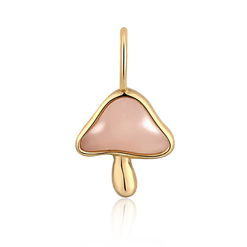 Aurelie Gi TRUFFLE 14k Yellow Gold Power Opal Mushroom Charm