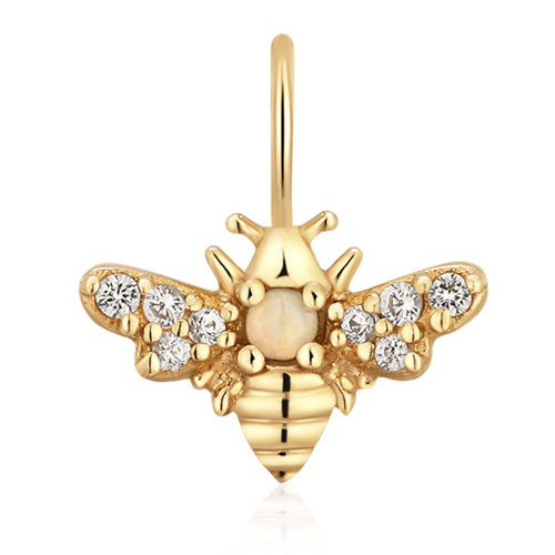 Aurelie Gi HONEY 14k Yellow Gold Bee Charm