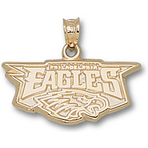 Philadelphia Eagles 3/8in 10k Full Logo Pendant