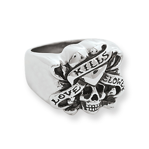 Ed Hardy Love Kills Slowly Men's Ring