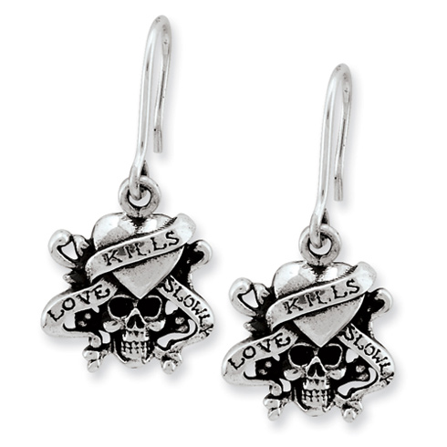 Ed Hardy Love Kills Slowly Earrings