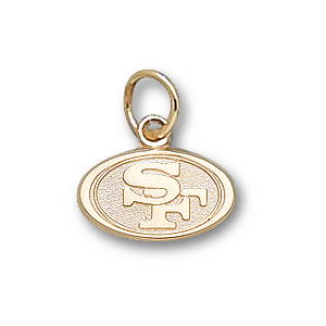 SF 49ers 1/4in 14k Pendant