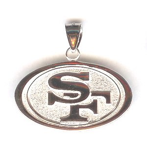 SF 49ers 3/4in 10k Logo Pendant