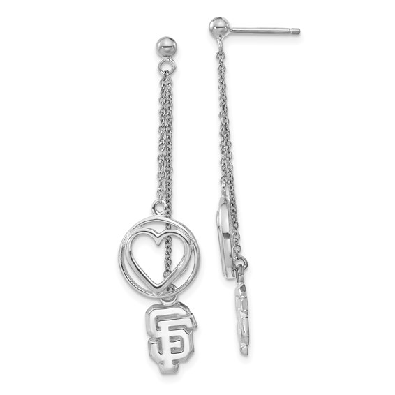 San Francisco Giants Beloved Heart Earrings