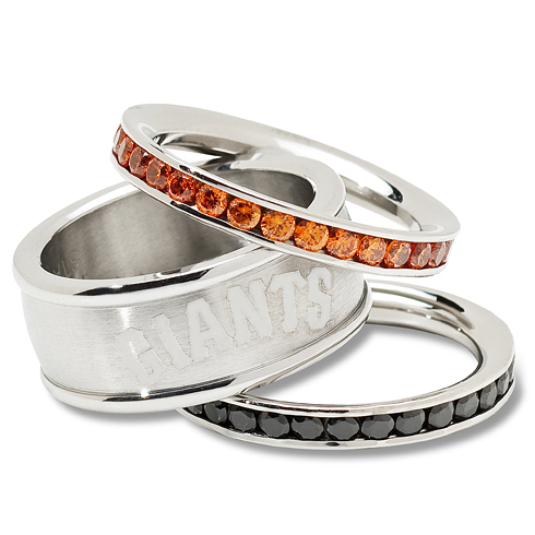 San Francisco Giants Crystal Stacked Ring Set