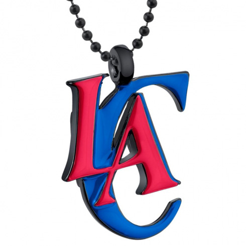 Los Angeles Clippers Jet Finish Medallion Necklace