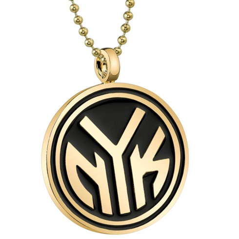 New York Knicks Gold Finish Medallion Necklace