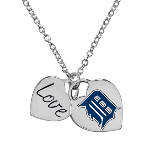 Detroit Tigers Heart Necklace