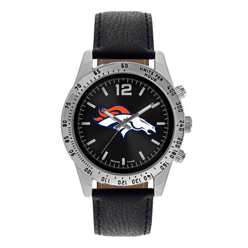 Denver Broncos Letterman Watch Black Dial NFL-LTB-DEN | Joy Jewelers