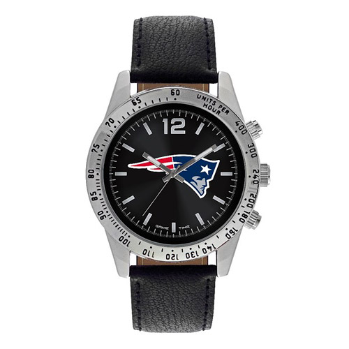 New England Patriots Letterman Watch Black Dial