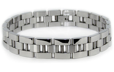 Stainless Steel Link Bracelet 8.25in ST-B32076 | Joy Jewelers