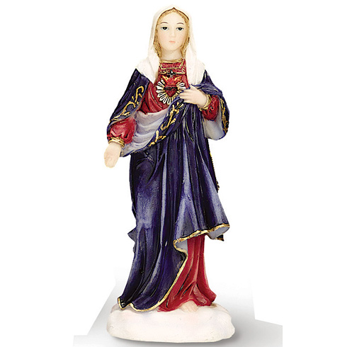 lmmaculate Heart of Mary 5 1/2in Florentine Collection Statue 61530