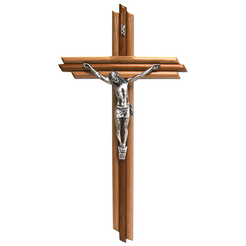 21in Log Style Wood Wall Crucifix CXG-1344 | Joy Jewelers