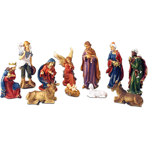 11 Nativity Figurines Set 5in Tall