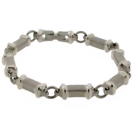 Titanium Fancy Chain Link Bracelet