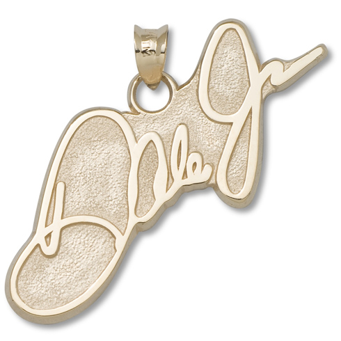 Dale Jr Signature 6/16 in. Pendant 14kt Gold