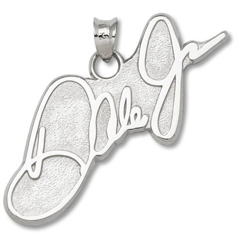 Dale Jr Signature 6/16 in. Pendant  Sterling Silver