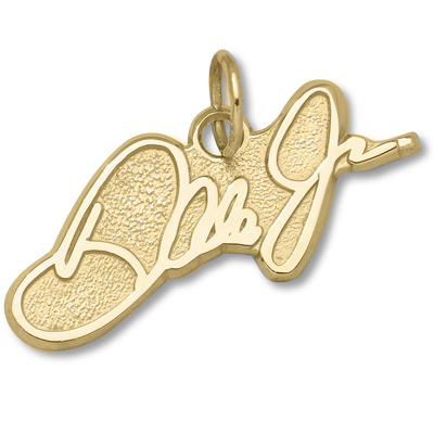 Dale Jr Signature 3/8 in. Pendant 14kt Gold