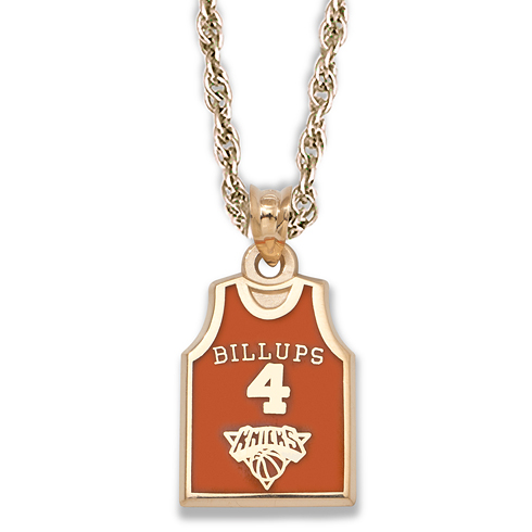 New York Knicks 5/8in Billups Necklace 10kt Yellow Gold