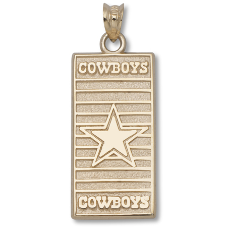 dallas cowboys pendant gold
