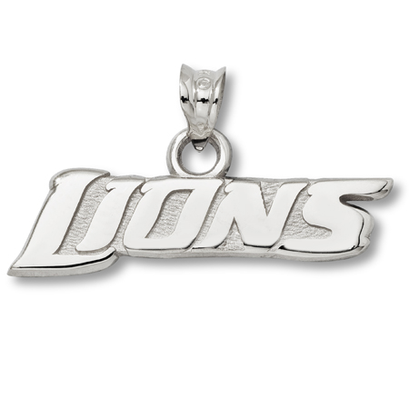 Sterling Silver Detroit Lions 1/4in Pendant