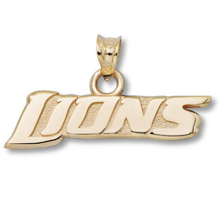 10kt Yellow Gold Detroit Lions 1/4in Pendant