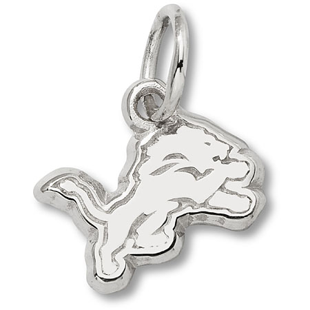 Sterling Silver Detroit Lions 5/16in Pendant