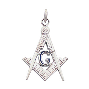 1in Masonic Pendant - Sterling Silver MAS16113PEN | Joy Jewelers