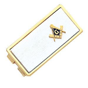 Two Tone Masonic Money Clip